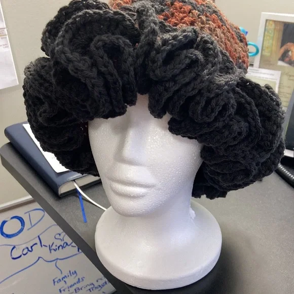 Crochet ruffle hats. Taking orders any colors. These Sold. - Picture 5 of 8